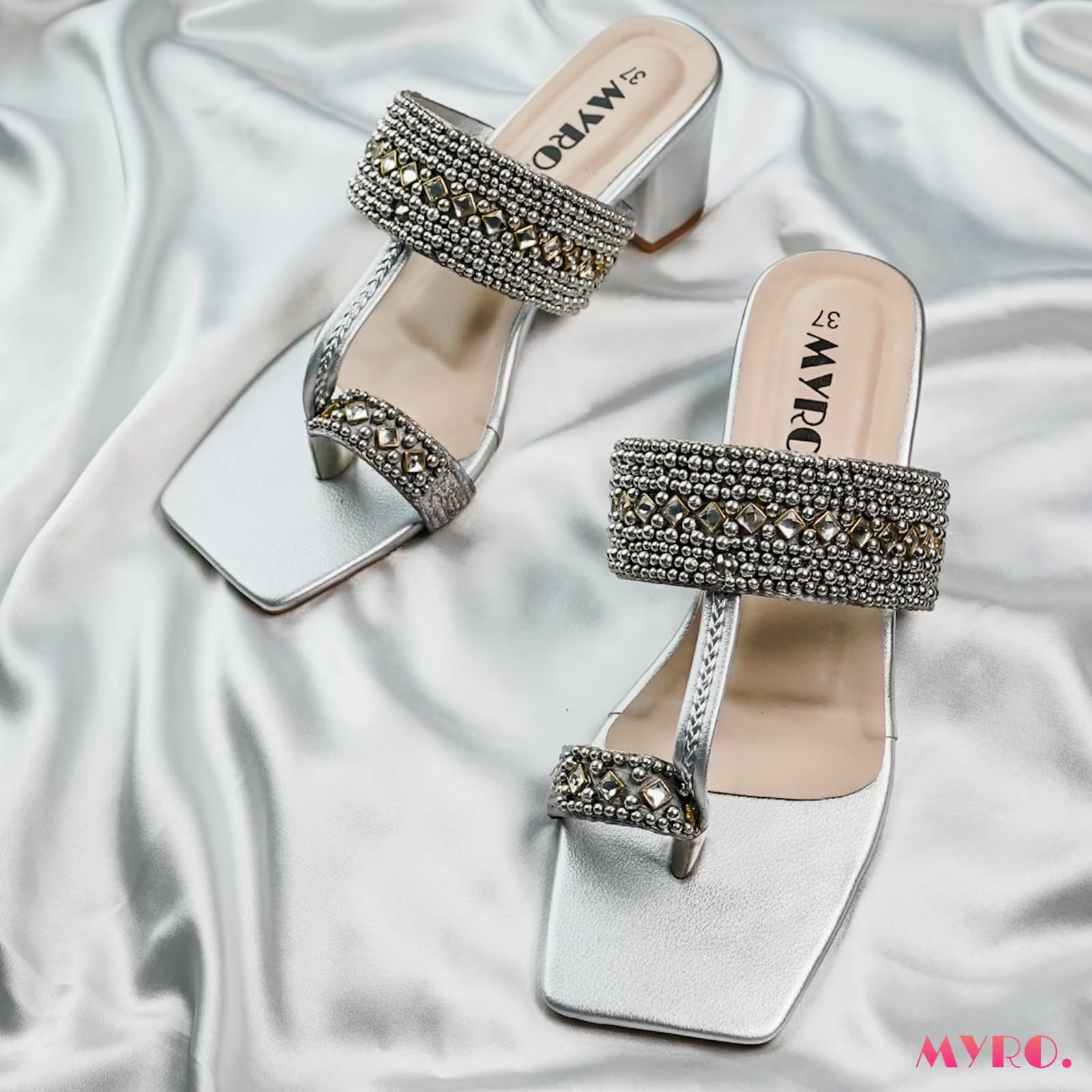 Aizah Silver Heel - MYRO