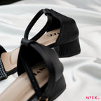 Alvia Black Heel - MYRO