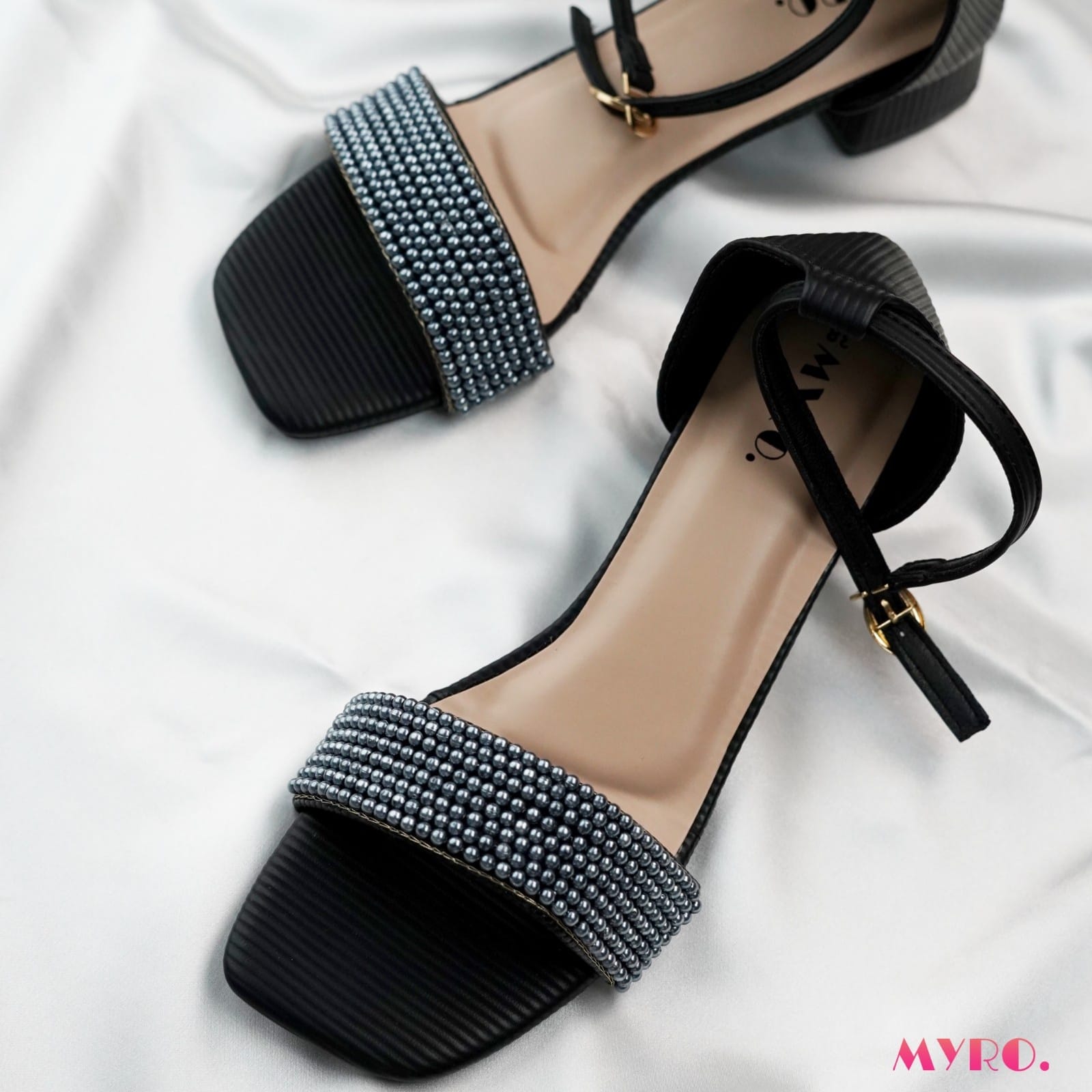 Alvia Black Heel - MYRO