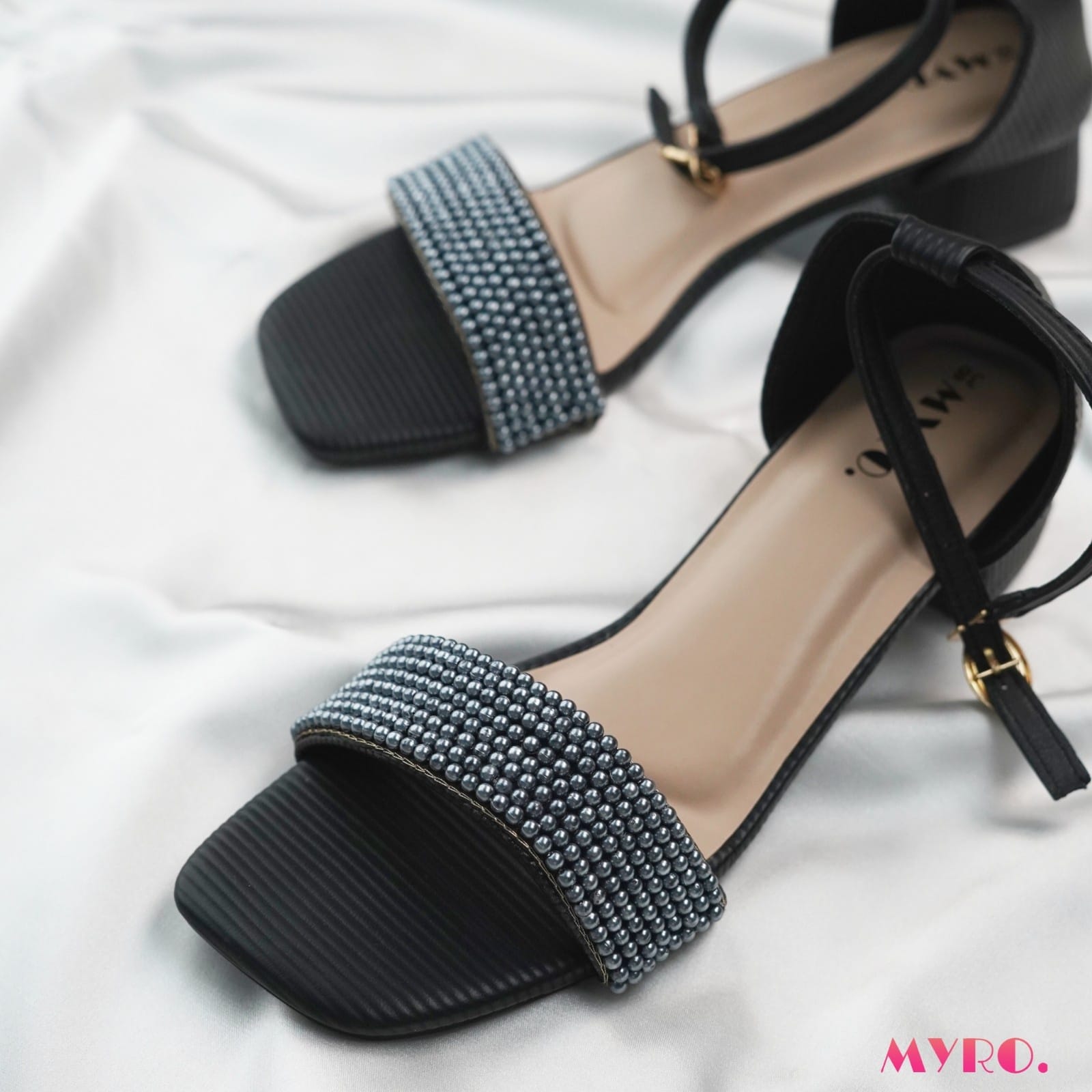 Alvia Black Heel - MYRO