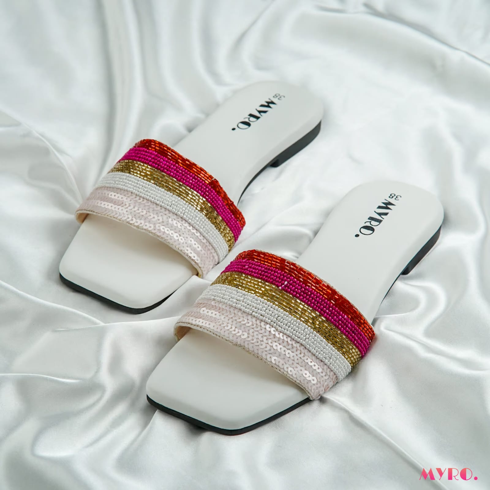 Ameza White Slide - MYRO