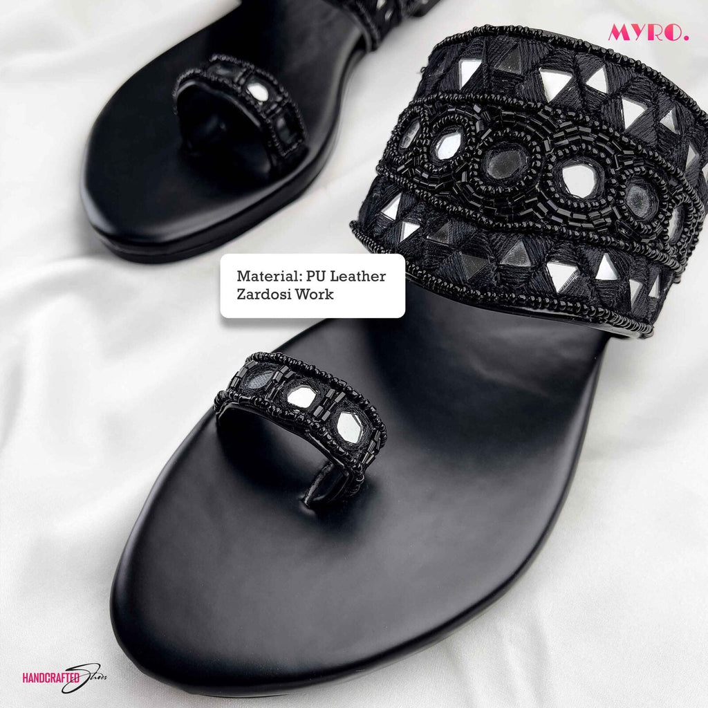 Anzara Zardosi Chappal - MYRO