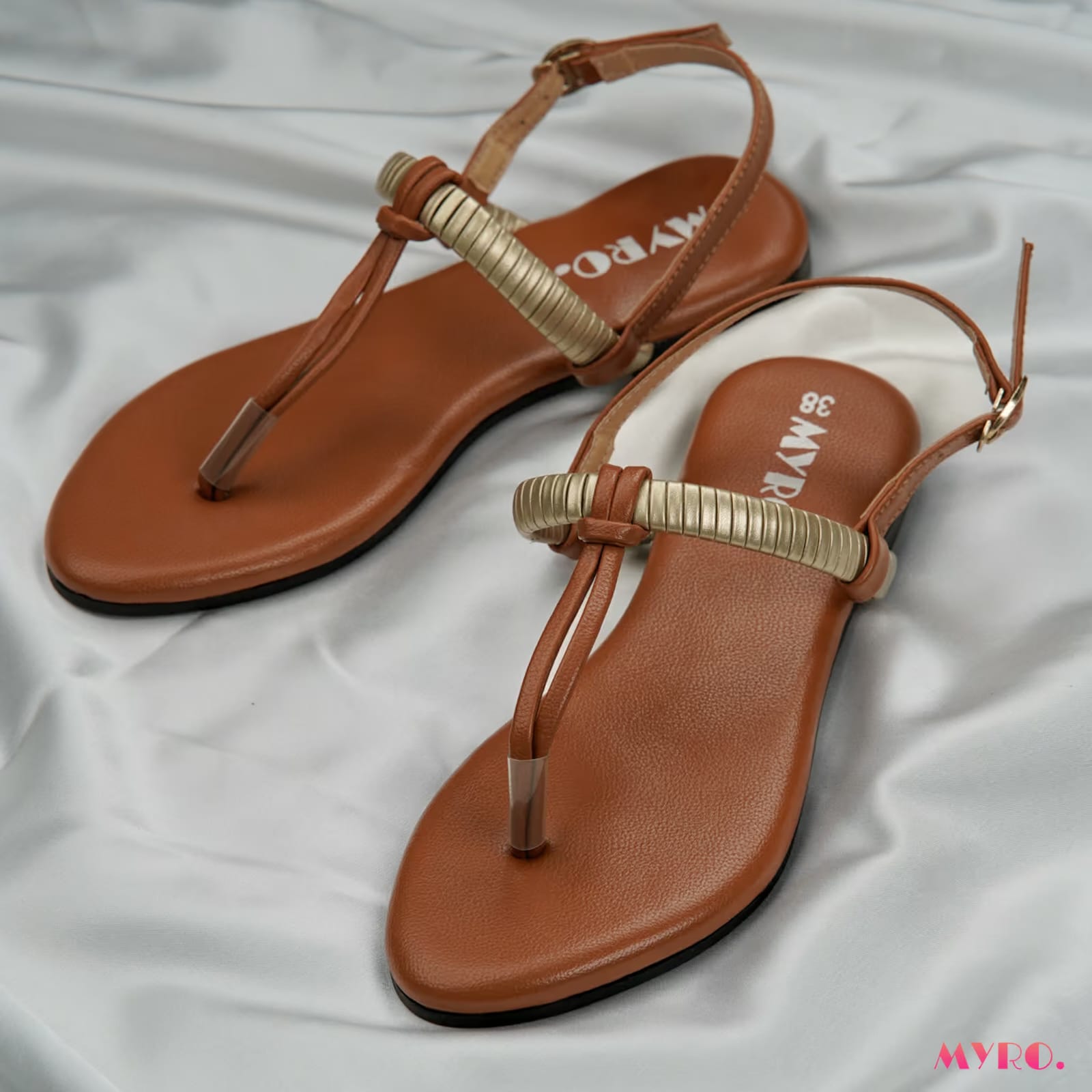 Brown Ribbed Thongs - MYRO