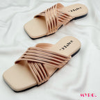 Cross Cream Glitter Slide - MYRO