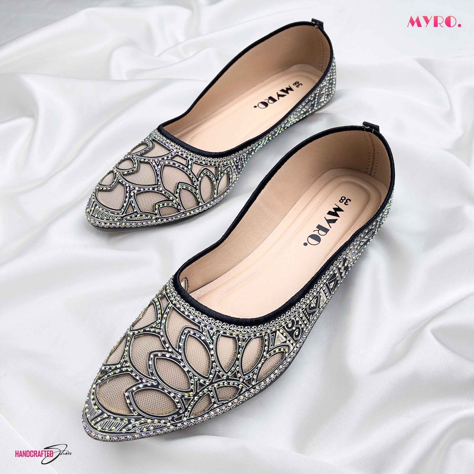 Flora Black Mules - MYRO