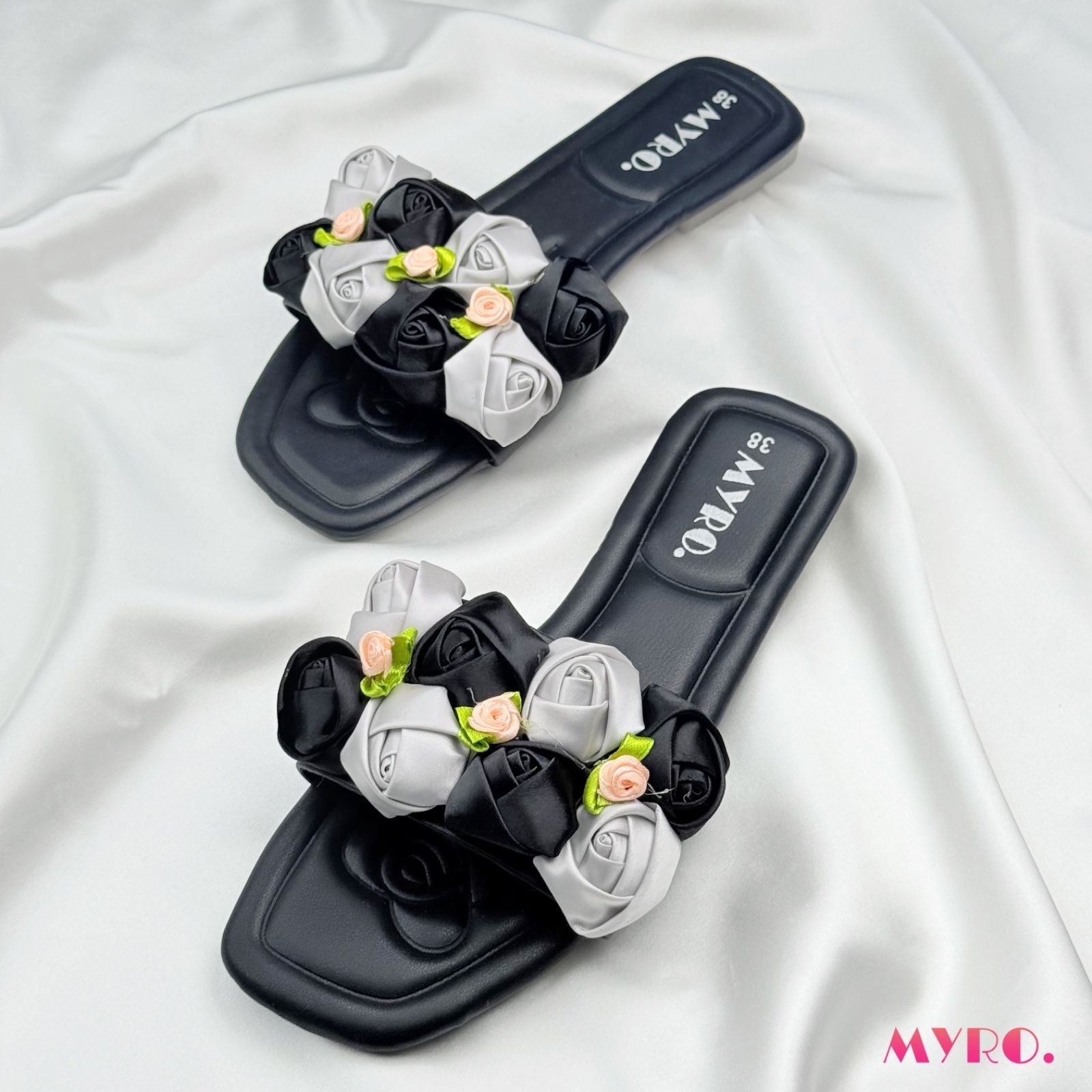 Flower Black Slide - MYRO