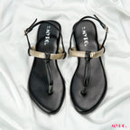 Golden Ribbed Thongs - MYRO