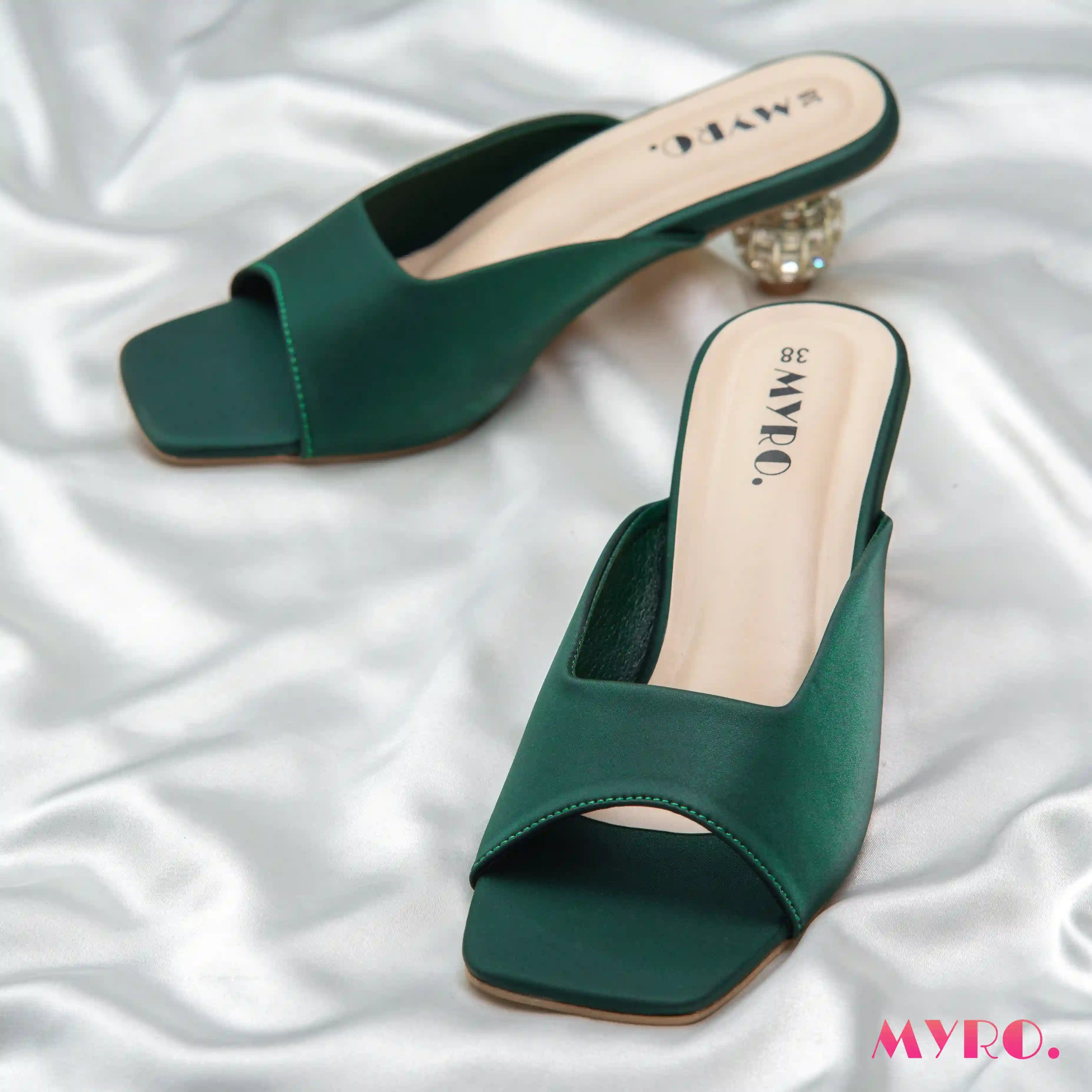 Ivory Green Heel - MYRO