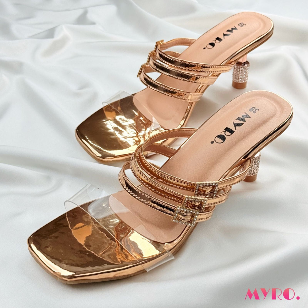 Lira Rose Gold Heel - MYRO