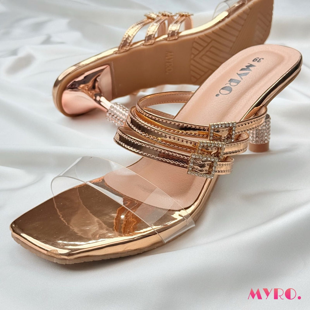 Lira Rose Gold Heel - MYRO