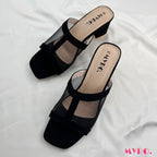 Mesh Black Heel - MYRO