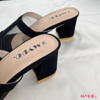 Mesh Black Heel - MYRO