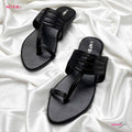 Myro Black Braided Chappal - MYRO