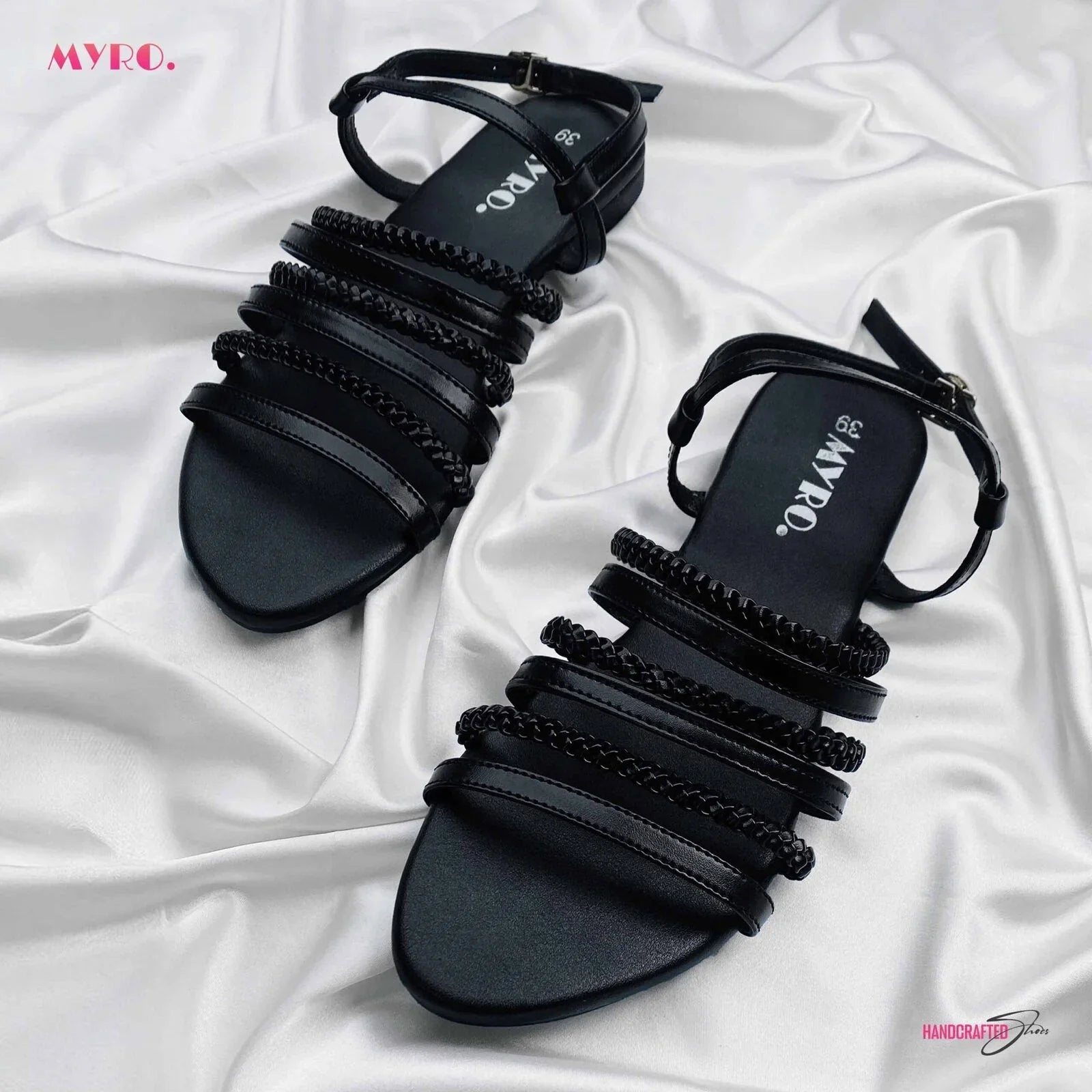 Myro Copper Braided Strappy