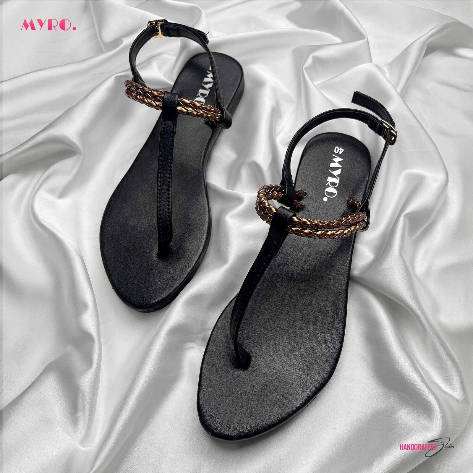 Myro Copper Braided Thongs - MYRO