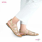 Myro Gold Braided Strappy