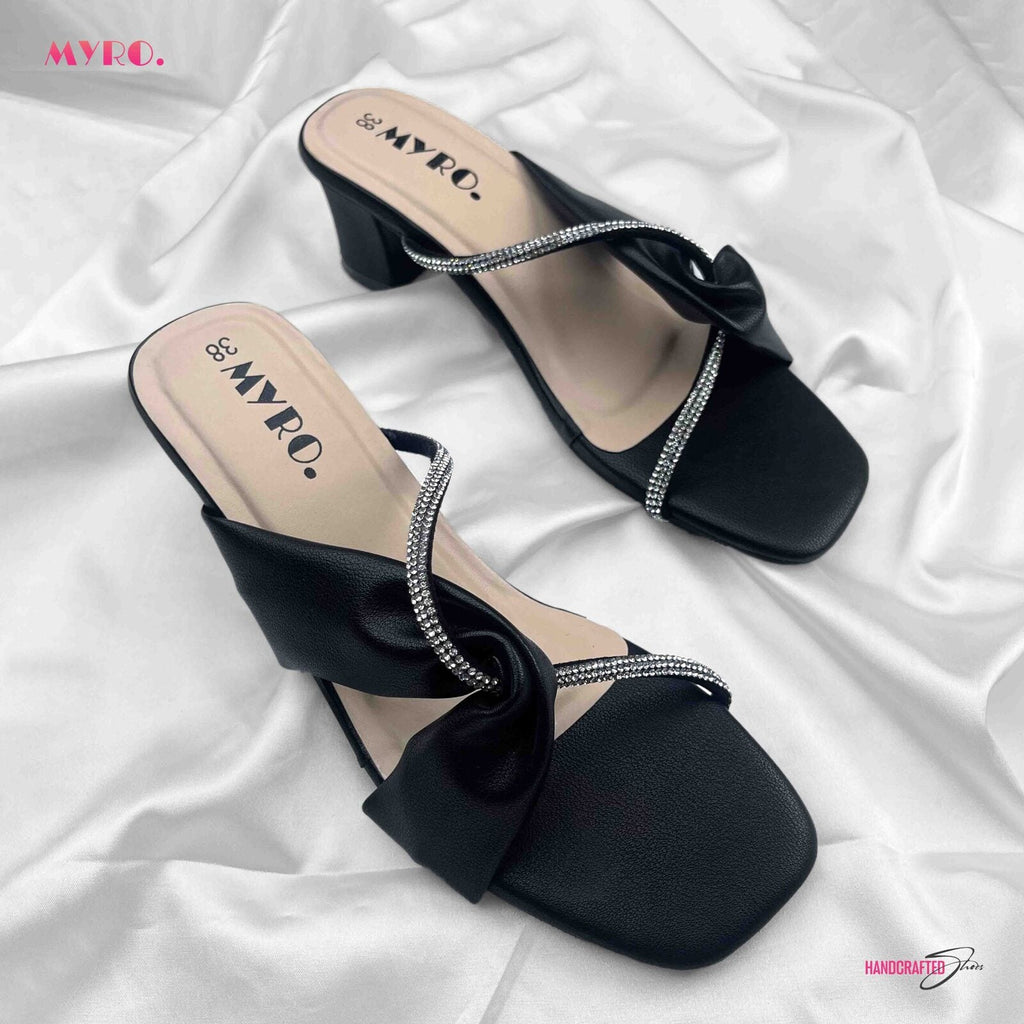 Myro Silhoutte Black High Heel - MYRO