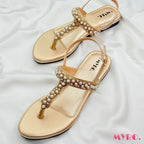 Nazia Gold Thongs - MYRO