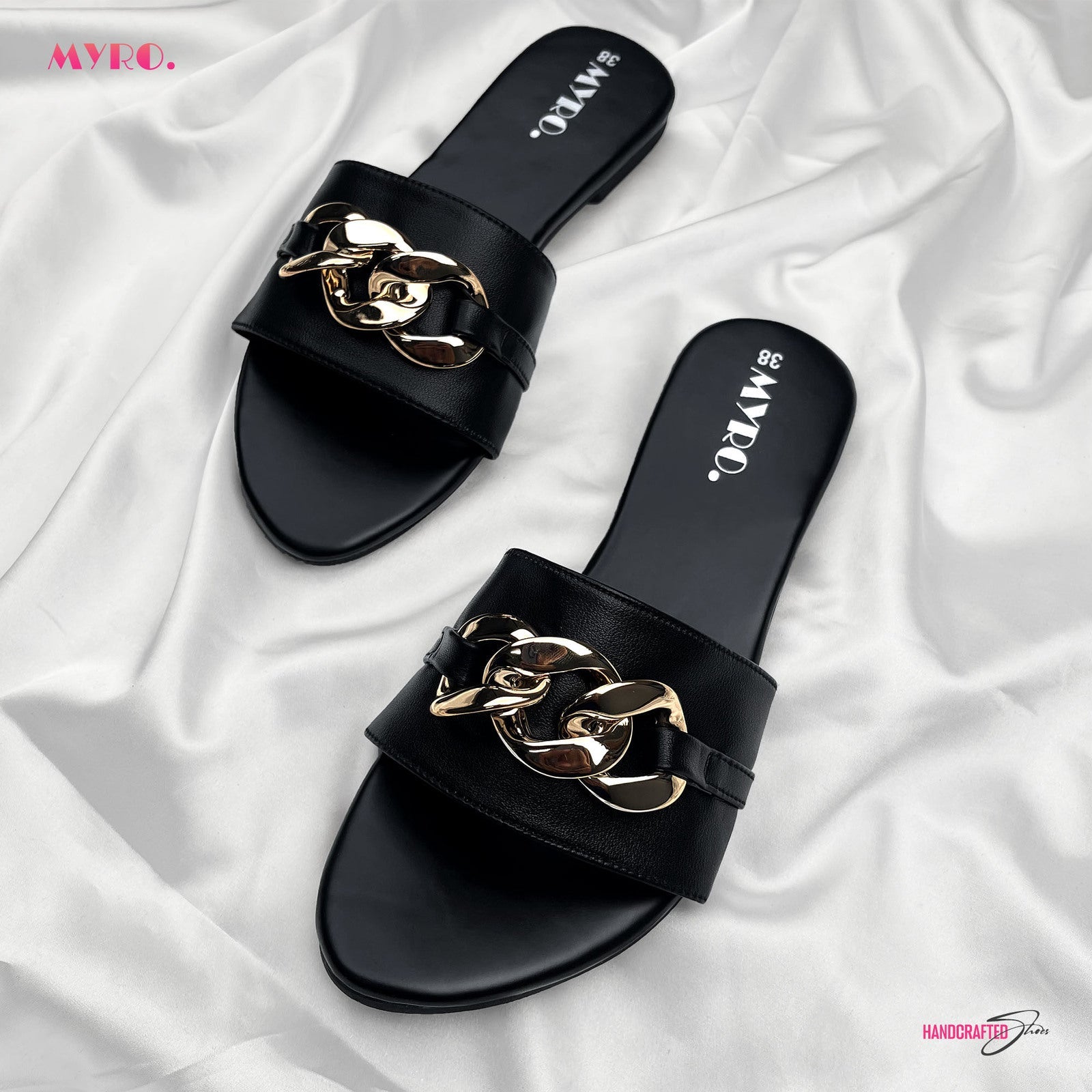Sandalia Black Slide - MYRO
