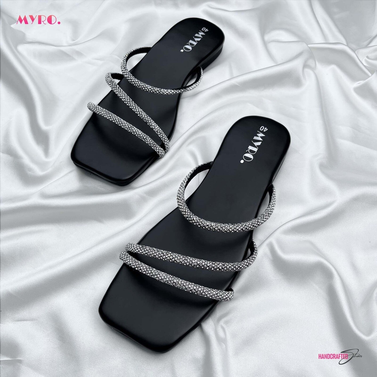Sparkle Black Flat - MYRO