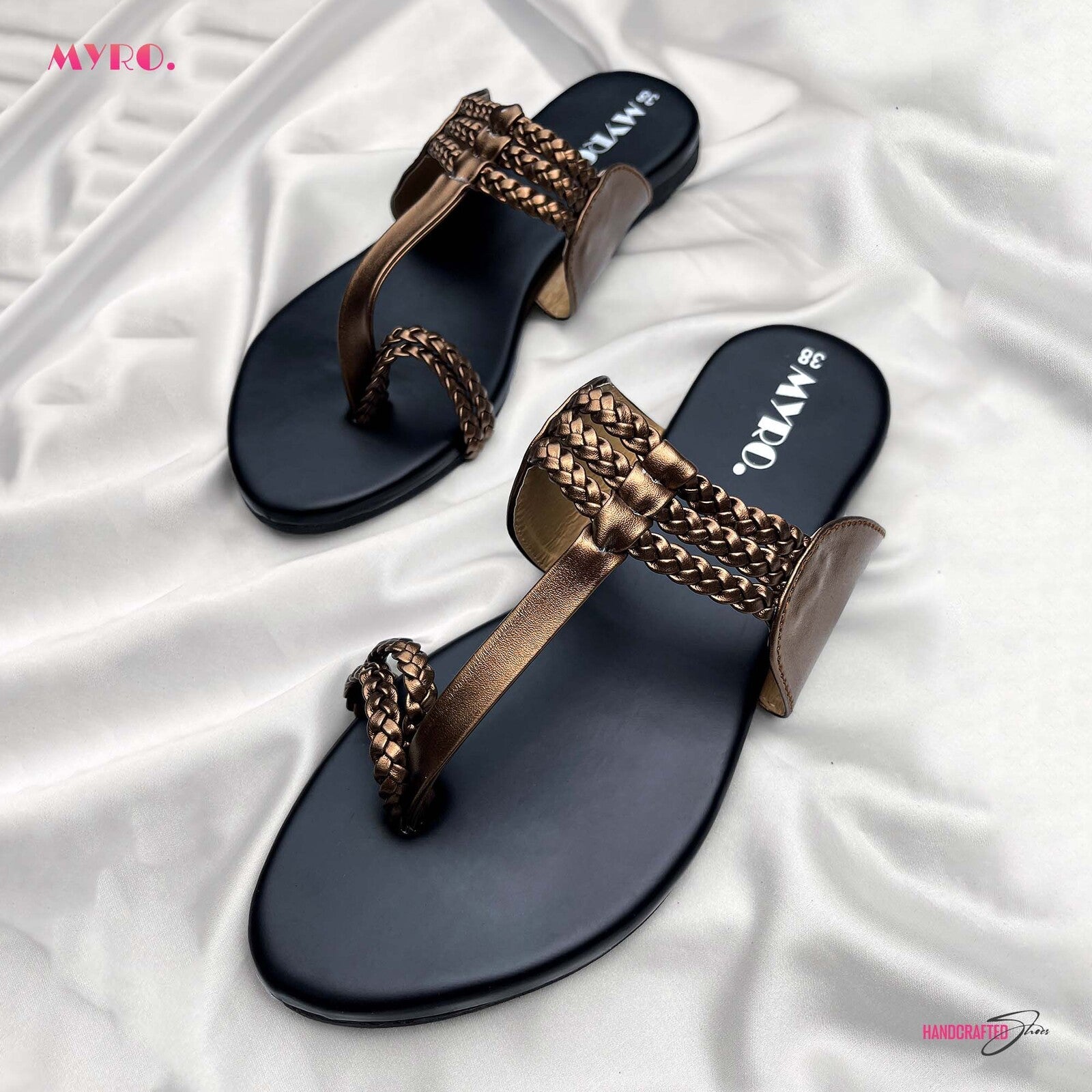 Tan Copper Chappal - MYRO