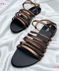 Myro Copper Braided Strappy