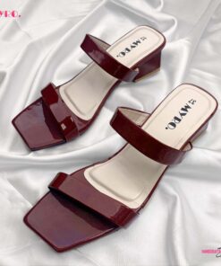 Mehak Maroon Low Heel