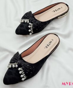 Nixie Black Mules