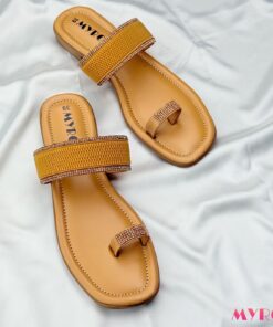 Kivo Mustard Chappal