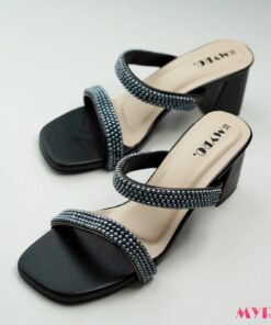 Noor Black Heel