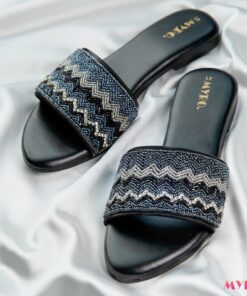 Zuri Zardosi Black Slide