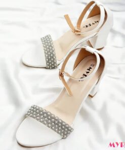 Zaria White Heel